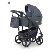 Verdi Travel col.06 eko āda ( tumši pelēks 2) Bērnu universālie rati 3in1 Verdi Travel col.06 eko āda ( tumši pelēks 2) Bērnu universālie rati 3in1